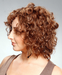 Casual Medium Curly Hairstyle - click to view hairstyle information