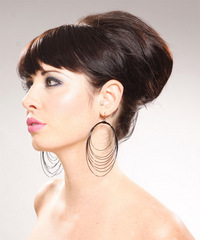 Formal Updo Long Straight Hairstyle - click to view hairstyle information