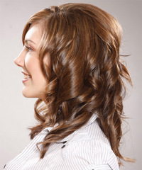 Formal Long Curly Hairstyle - click to view hairstyle information