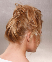 Casual Updo Long Curly Hairstyle - click to view hairstyle information