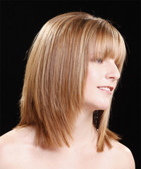 Casual Medium Straight Hairstyle - click to view hairstyle information