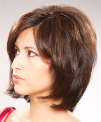 Casual Medium Straight Hairstyle - click to view hairstyle information