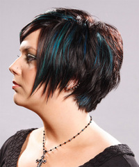 Alternative Short Straight Hairstyle - click to view hairstyle information