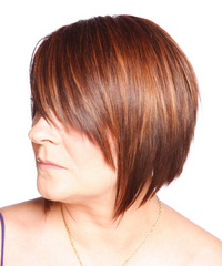 Casual Medium Straight Hairstyle - click to view hairstyle information