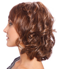 Formal Medium Wavy Hairstyle - click to view hairstyle information