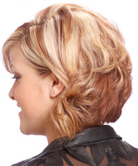 Formal Medium Wavy Hairstyle - click to view hairstyle information