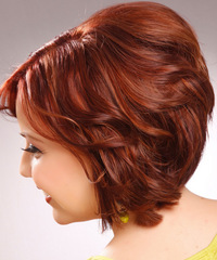 Casual Medium Wavy Hairstyle - click to view hairstyle information