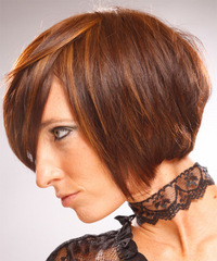 Formal Medium Straight Hairstyle - click to view hairstyle information