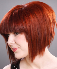 Casual Medium Straight Hairstyle - click to view hairstyle information