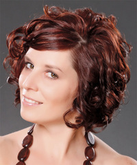 Formal Medium Curly Hairstyle - click to view hairstyle information