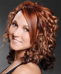 Formal Medium Curly Hairstyle - click to view hairstyle information
