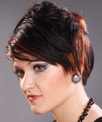 Alternative Short Straight Hairstyle - click to view hairstyle information