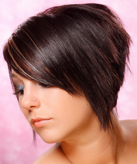 Alternative Short Straight Hairstyle - click to view hairstyle information