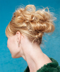 Formal Updo Long Curly Hairstyle - click to view hairstyle information