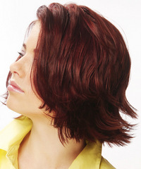 Casual Medium Straight Hairstyle - click to view hairstyle information