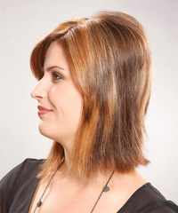 Casual Medium Straight Hairstyle - click to view hairstyle information