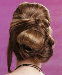 Formal Updo Long Straight Hairstyle - click to view hairstyle information