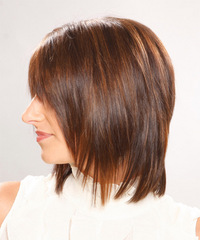Casual Medium Straight Hairstyle - click to view hairstyle information