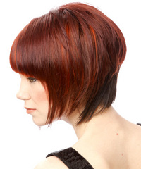 Formal Medium Straight Hairstyle - click to view hairstyle information