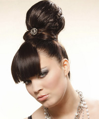 Formal Updo Long Curly Hairstyle - click to view hairstyle information