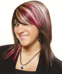 Casual Medium Straight Hairstyle - click to view hairstyle information