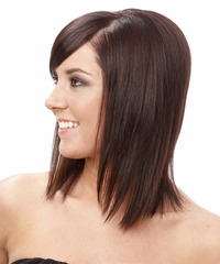 Casual Medium Straight Hairstyle - click to view hairstyle information