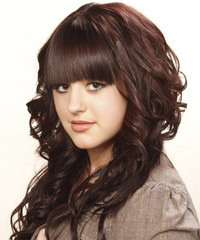 Formal Long Curly Hairstyle - click to view hairstyle information