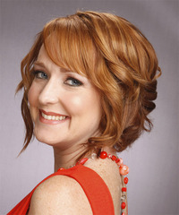 Formal Medium Wavy Hairstyle - click to view hairstyle information