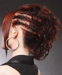 Formal Updo Long Curly Hairstyle - click to view hairstyle information