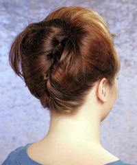 Formal Updo Long Straight Hairstyle - click to view hairstyle information