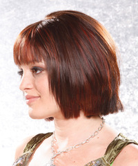 Casual Medium Straight Hairstyle - click to view hairstyle information