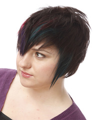 Alternative Short Straight Hairstyle - click to view hairstyle information