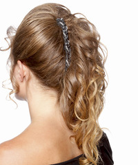 Formal Updo Long Curly Hairstyle - click to view hairstyle information