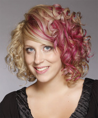Formal Medium Curly Hairstyle - click to view hairstyle information