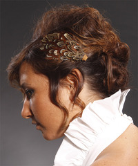 Formal Updo Long Curly Hairstyle - click to view hairstyle information