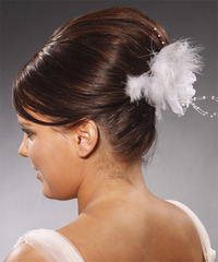 Formal Updo Long Straight Hairstyle - click to view hairstyle information