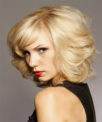Formal Medium Curly Hairstyle - click to view hairstyle information