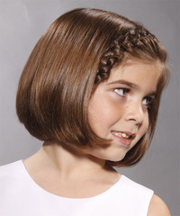 Formal Medium Straight Hairstyle - click to view hairstyle information