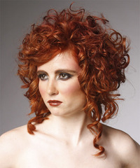Formal Medium Curly Hairstyle - click to view hairstyle information