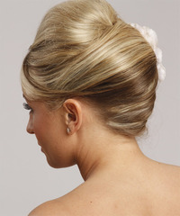 Formal Updo Long Straight Hairstyle - click to view hairstyle information