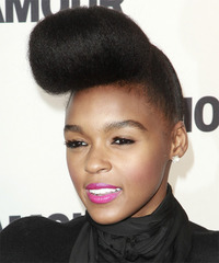 Janelle Monae Hairstyle - click to view hairstyle information