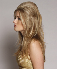 Casual Half Up Long Straight Hairstyle - click to view hairstyle information