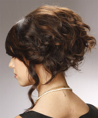 Formal Updo Long Curly Hairstyle - click to view hairstyle information