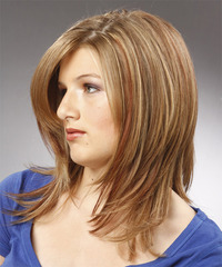 Casual Medium Straight Hairstyle - click to view hairstyle information