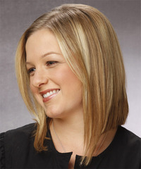 Casual Medium Straight Hairstyle - click to view hairstyle information