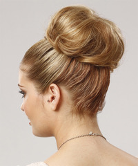 Formal Updo Long Straight Hairstyle - click to view hairstyle information