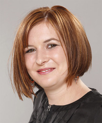 Casual Medium Straight Hairstyle - click to view hairstyle information