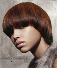 Formal Short Straight Hairstyle - click to view hairstyle information