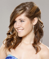 Formal Long Curly Hairstyle - click to view hairstyle information