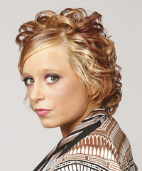 Formal Short Curly Hairstyle - click to view hairstyle information